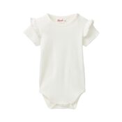 People Wear Organic Kurzarm-Body weiß