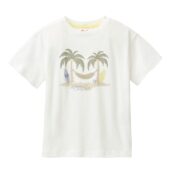 People Wear Organic Kurzarm-Shirt weiß Inselspaß Kids