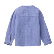 People Wear Organic Musselin-Hemd atlantik Kids