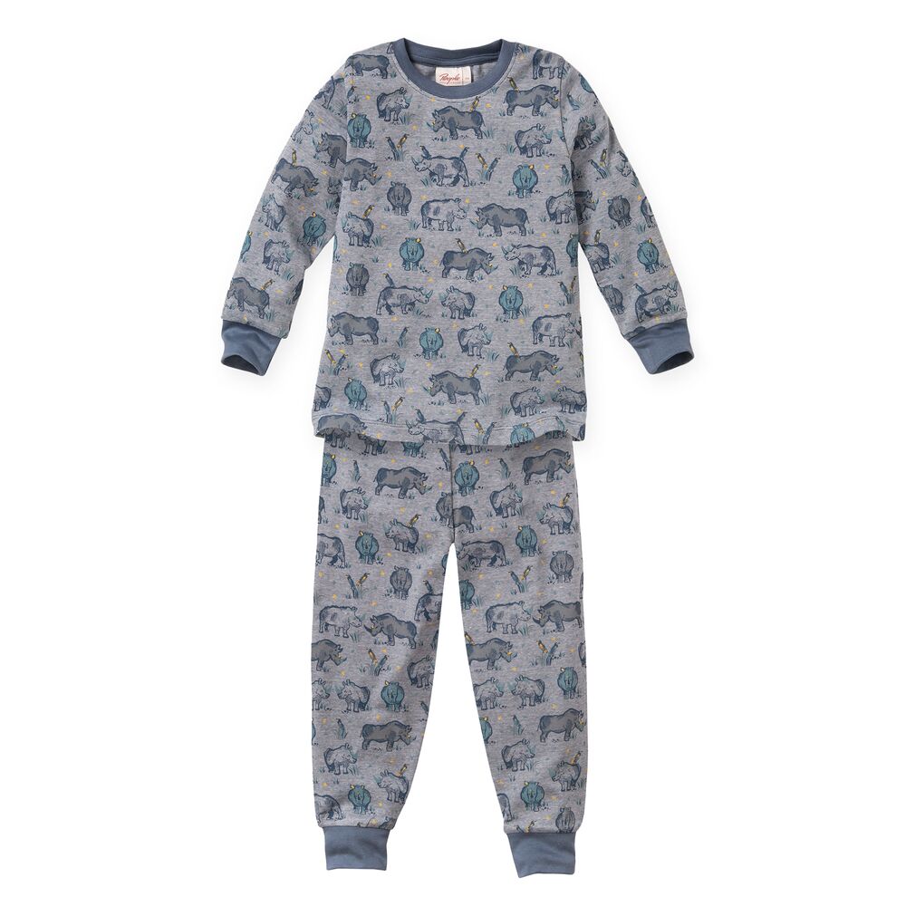 People Wear Organic Pyjama dunkles blau bedruckt