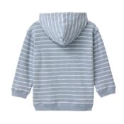 People Wear Organic Sweat-Hoodie blaugrau geringelt