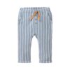 People Wear Organic Sweat-Hose blaugrau geringelt