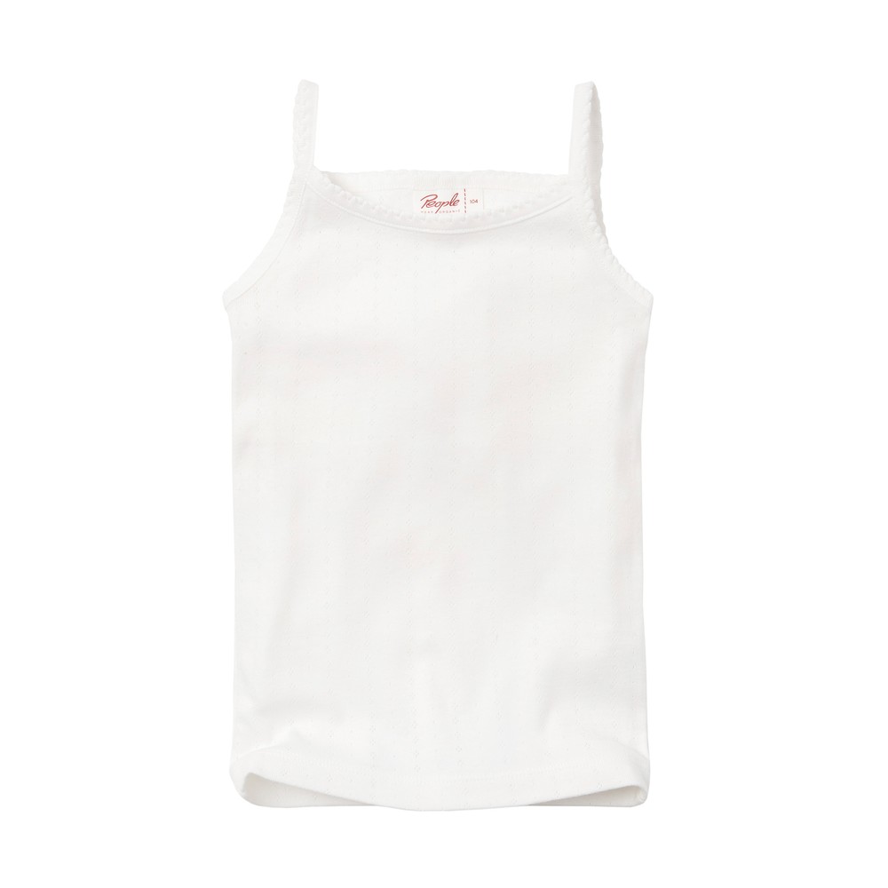 People Wear Organic Träger-Unterhemd weiß