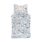 People Wear Organic Unterhemd Weiß AOP