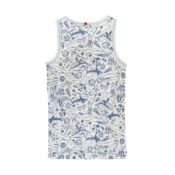 People Wear Organic Unterhemd Weiß AOP