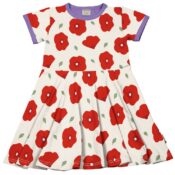 Maxomorra Dress Circle SS Poppy