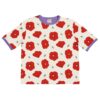 Maxomorra Top SS Oversized Poppy